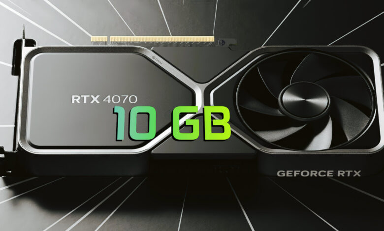 NVIDIA GeForce RTX 4070 10 گیگابایتی منتشر نشده سطوح گرافیکی: 7168 هسته و 21 گیگابیت بر ثانیه حافظه GDDR6X